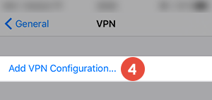 How to set up L2TP VPN on iPhone: Step 4